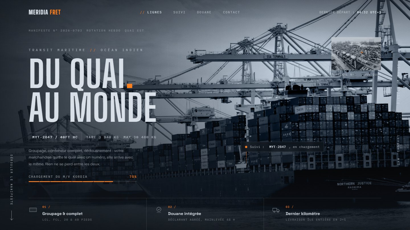 Aperçu de la démo FRET, thème Logistique