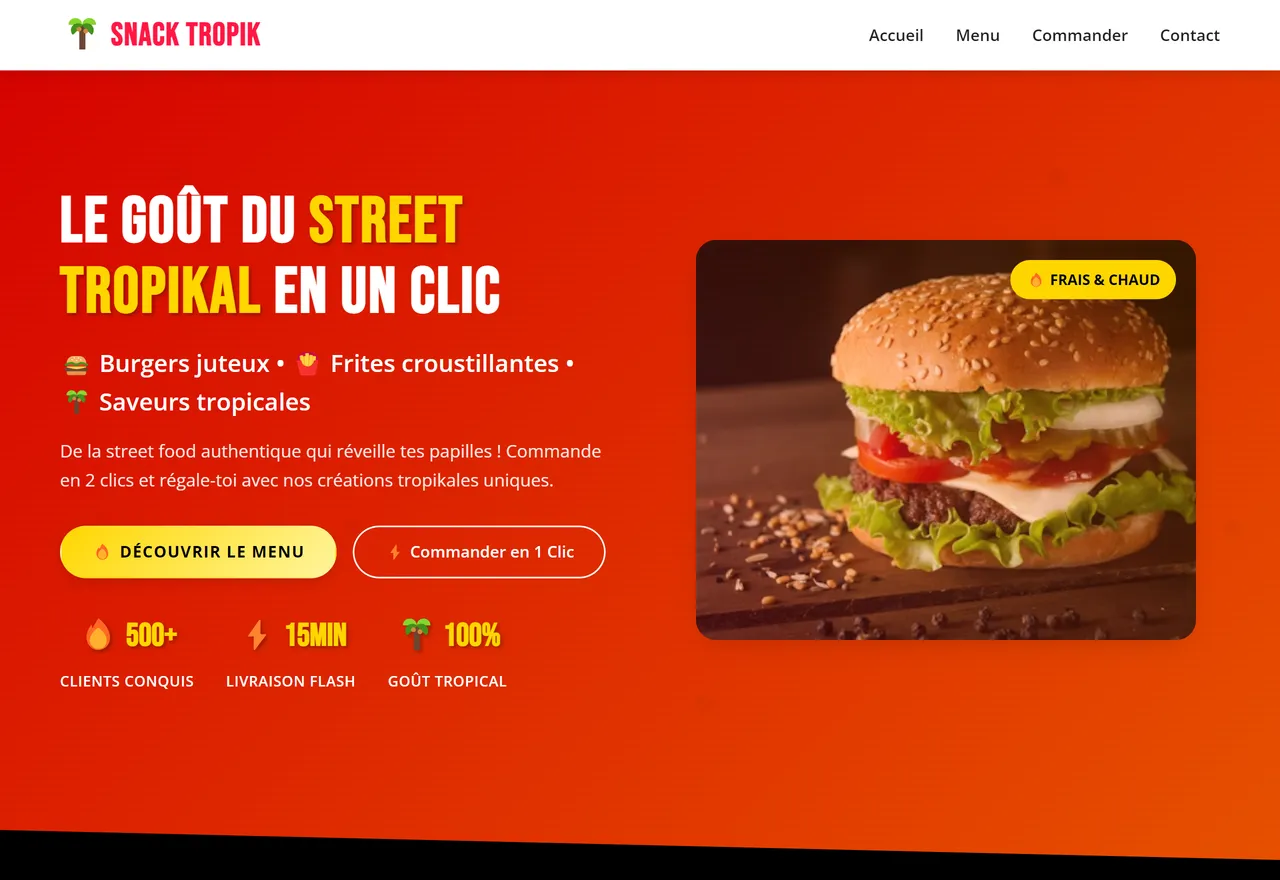 Aperçu du modèle Snack-Foodtruck